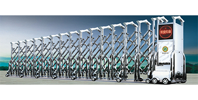 不銹鋼電動(dòng)伸縮門2