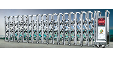 不銹鋼電動(dòng)伸縮門6