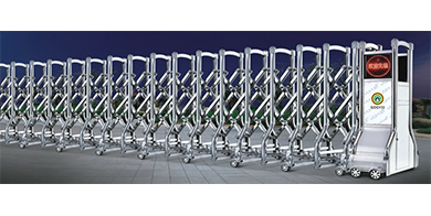 不銹鋼電動(dòng)伸縮門4