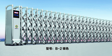 B-2 銀色電動(dòng)伸縮門